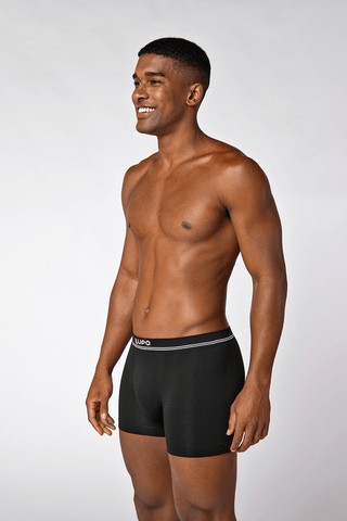 Lupo Seamless Microfibre Trunks 2 Pack - Navy & Black
