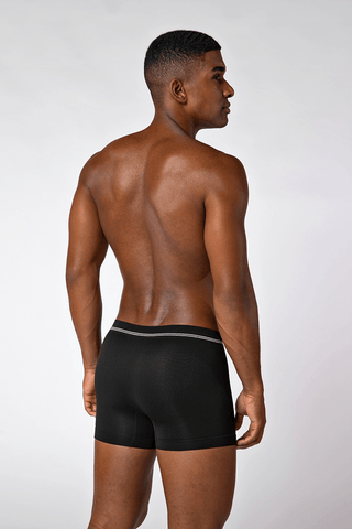 Lupo Seamless Microfibre Trunks 2 Pack - Navy & Black
