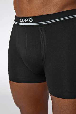 Lupo Seamless Microfibre Trunks 2 Pack - Navy & Black