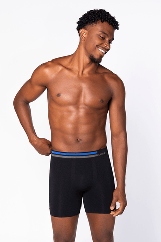Lupo Men's Seamless Long Microfibre Boxer Briefs