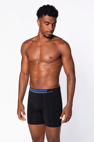 Lupo Men's Seamless Long Microfibre Boxer Briefs