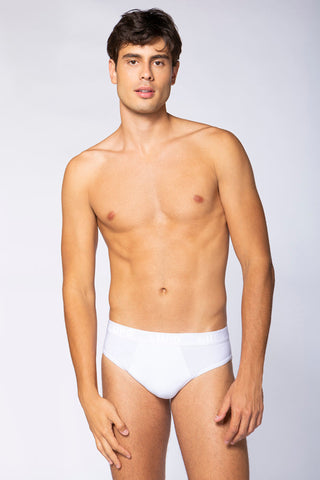 Lupo Men's Stretchy Cotton Slip Briefs