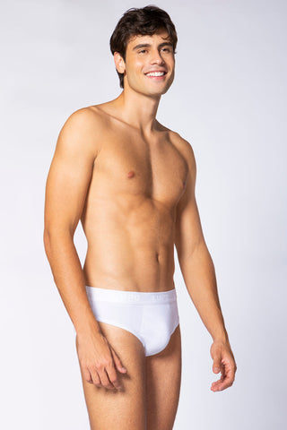 Lupo Men's Stretchy Cotton Slip Briefs