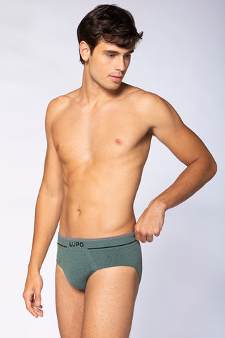 Lupo Men's Seamless Briefs Underwear