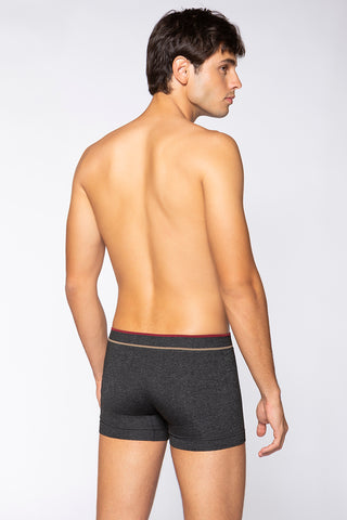 Lupo Men's Seamless Trunks Underwear Black Mezcla