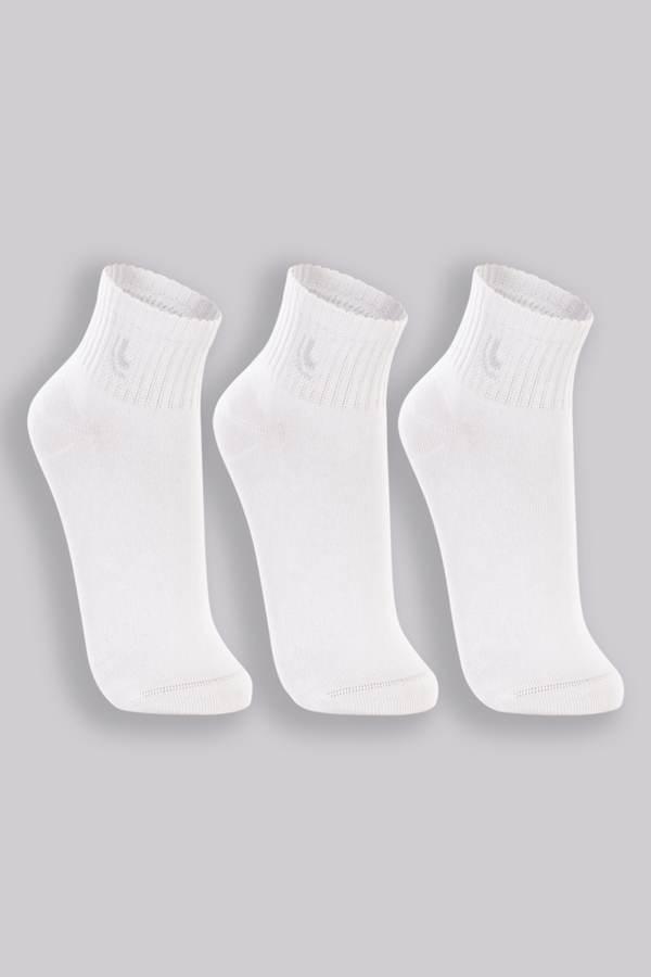 Lupo Mid-Crew Cotton Sport Socks - 3-Pack