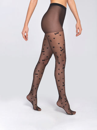 Lupo Love hearts Tights 15 Denier