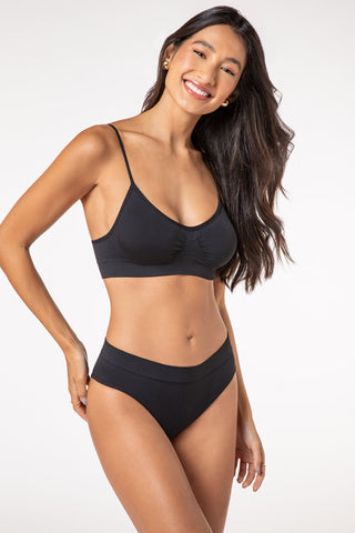 Lupo Seamless Basic Mid-Rise Bikini Brief
