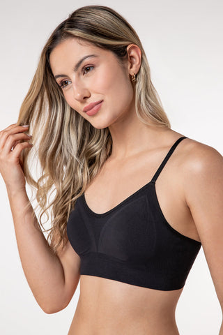 Lupo Essential Seamless Bra - Removable Padding, Convertible Straps
