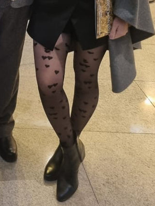 Lupo Love hearts Tights 15 Denier